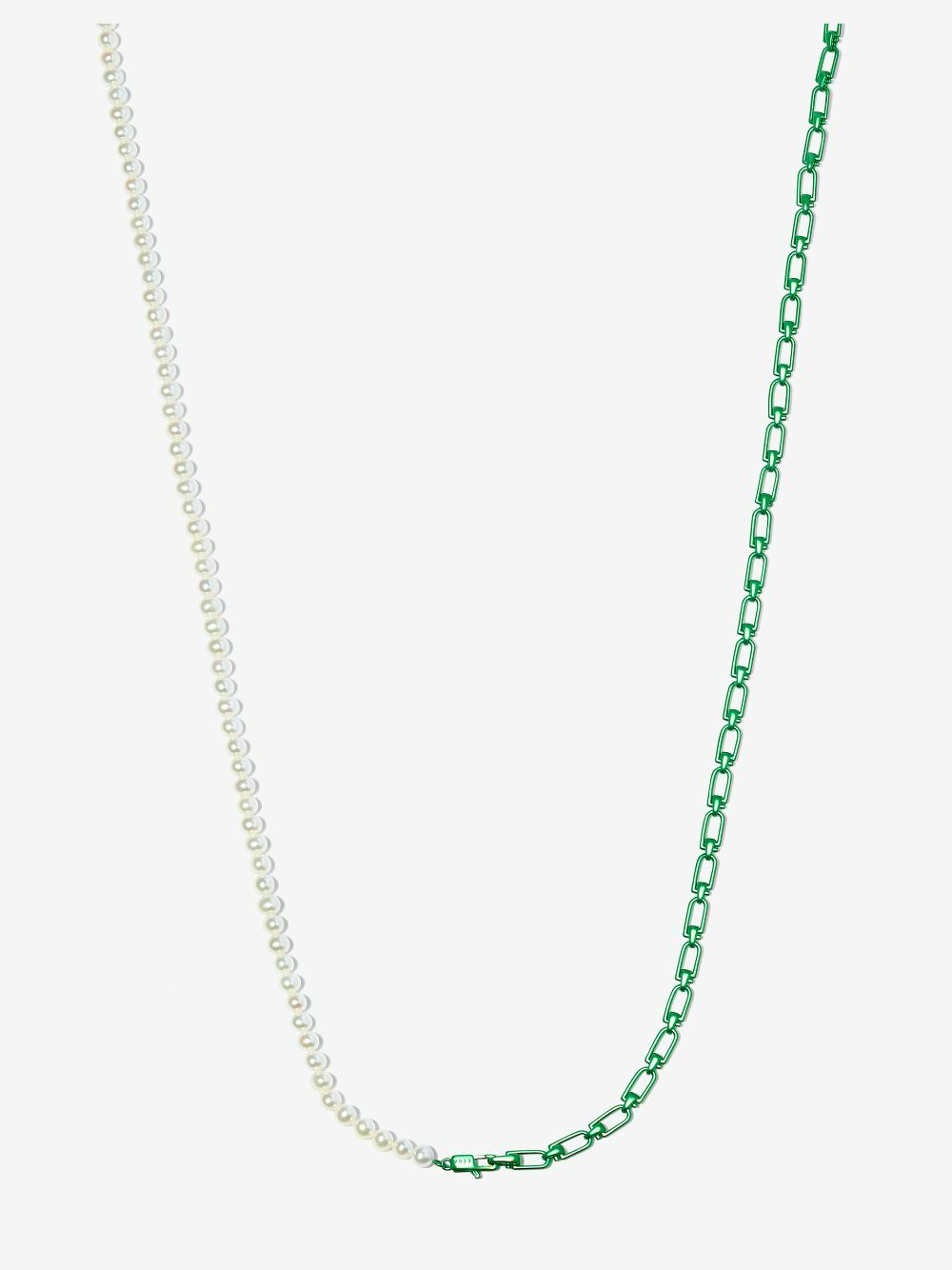 EÉRA Sterling Silver Pearl Chain Necklace