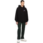 Marni Black Twist Fleece-Back Hoodie