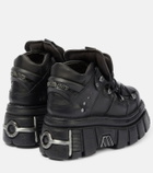 Vetements - x New Rock leather platform sneakers