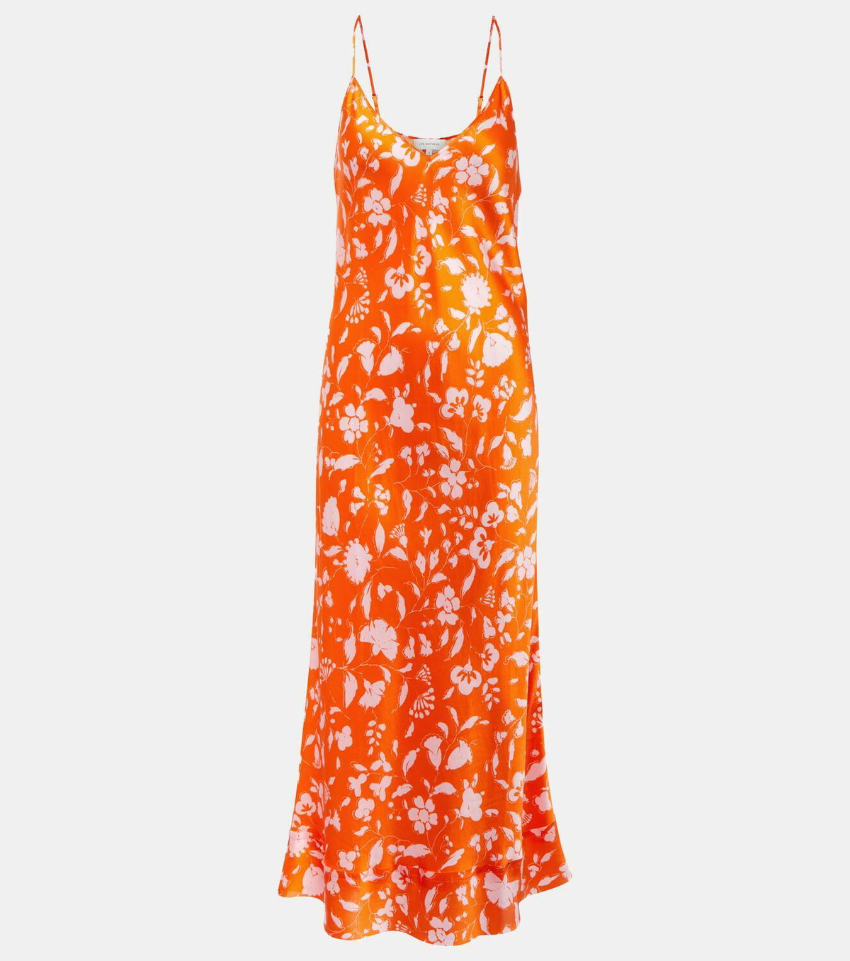 Lee Mathews Bella floral silk satin slip dress