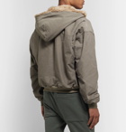 Fear of God - Faux Fur-Lined Cotton-Corduroy Hooded Jacket - Gray