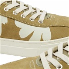 Stepney Workers Club Men's Dellow Shroom Hands Sneakers in Moss/White