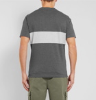 Brunello Cucinelli - Panelled Mélange Cotton-Jersey T-Shirt - Men - Gray