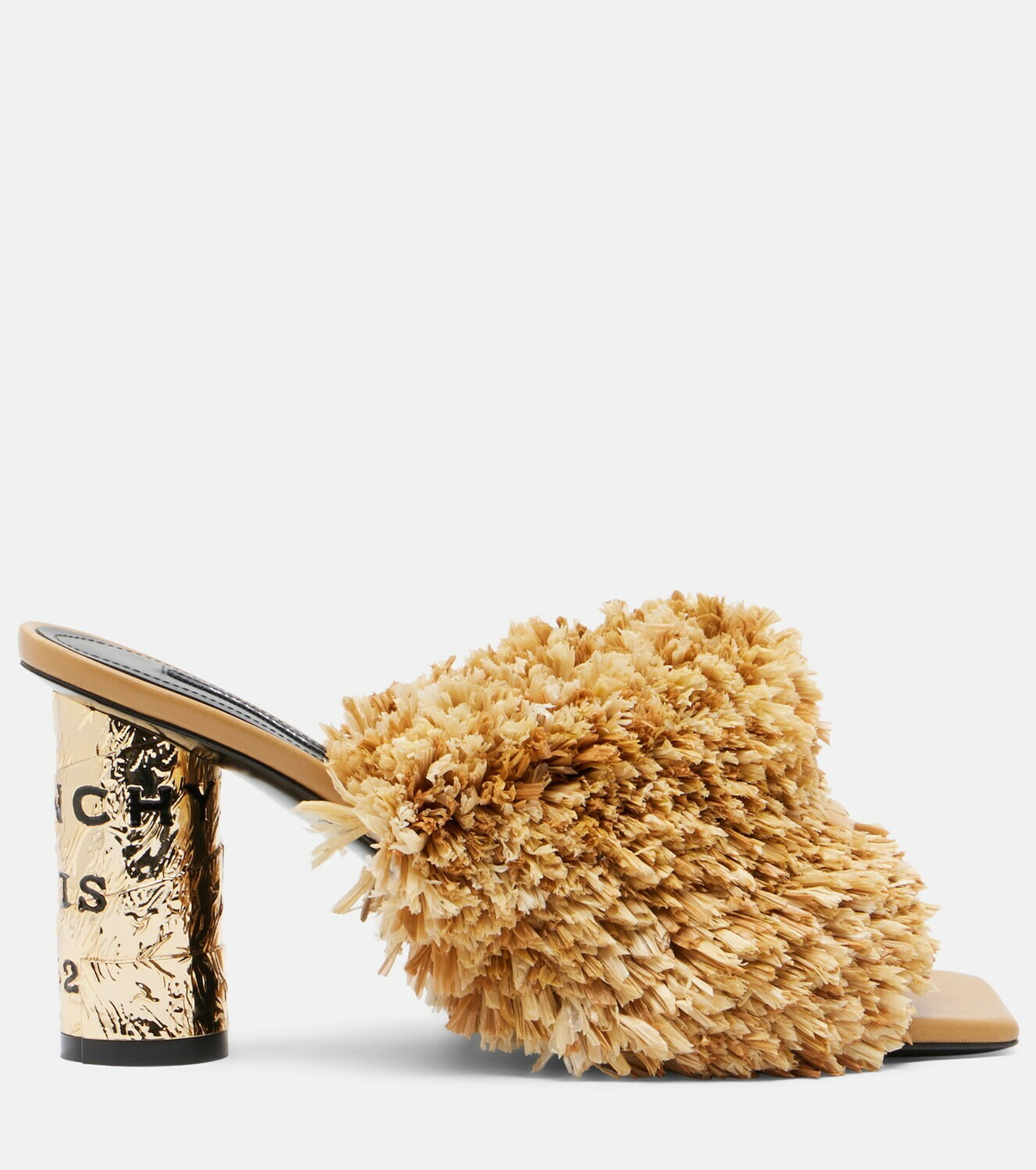 Givenchy Tape raffia-effect mules