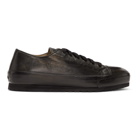 Brioni Black Lambskin Low-Top Sneakers