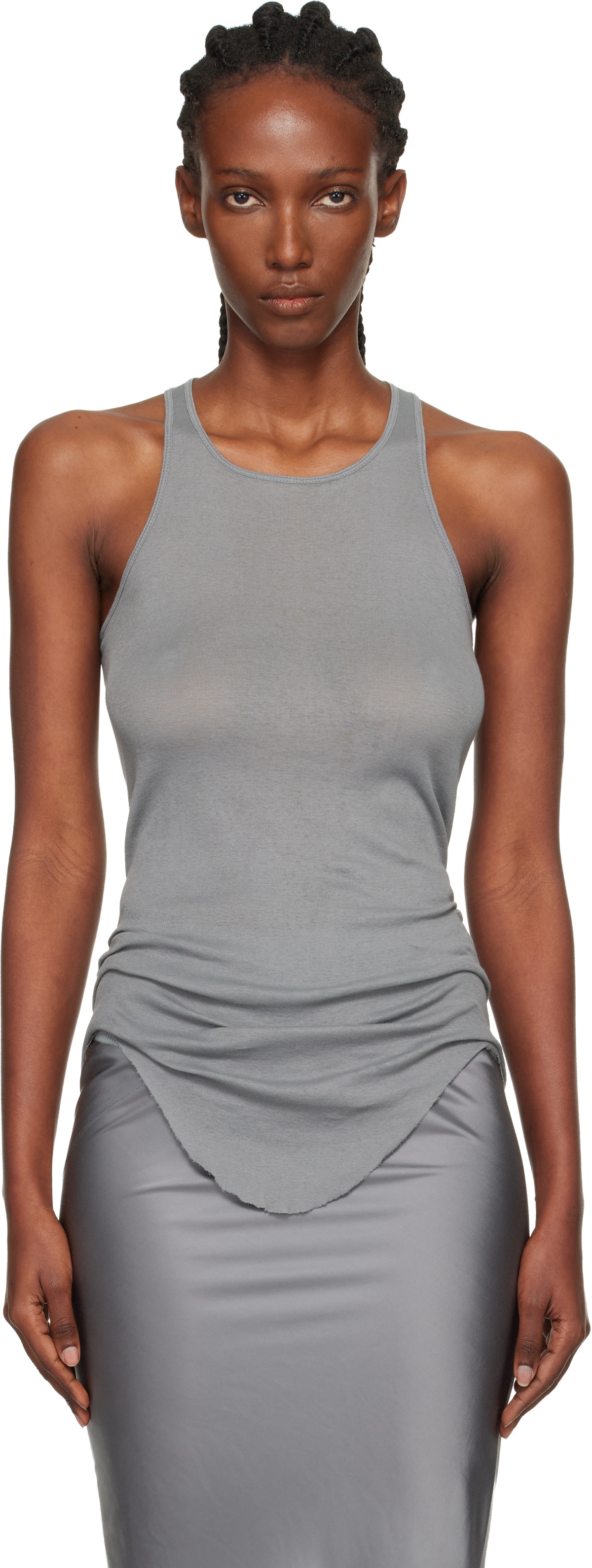 Rick Owens Black Porterville Unhorny Tank Top Rick Owens