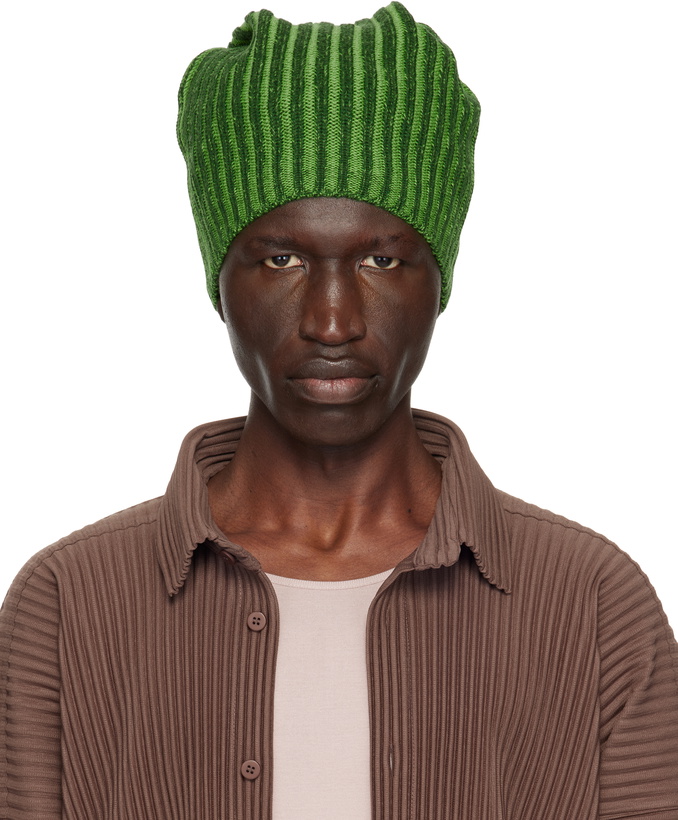 Photo: HOMME PLISSÉ ISSEY MIYAKE Green Ronan Bouroullec Edition RB_Drawing Beanie