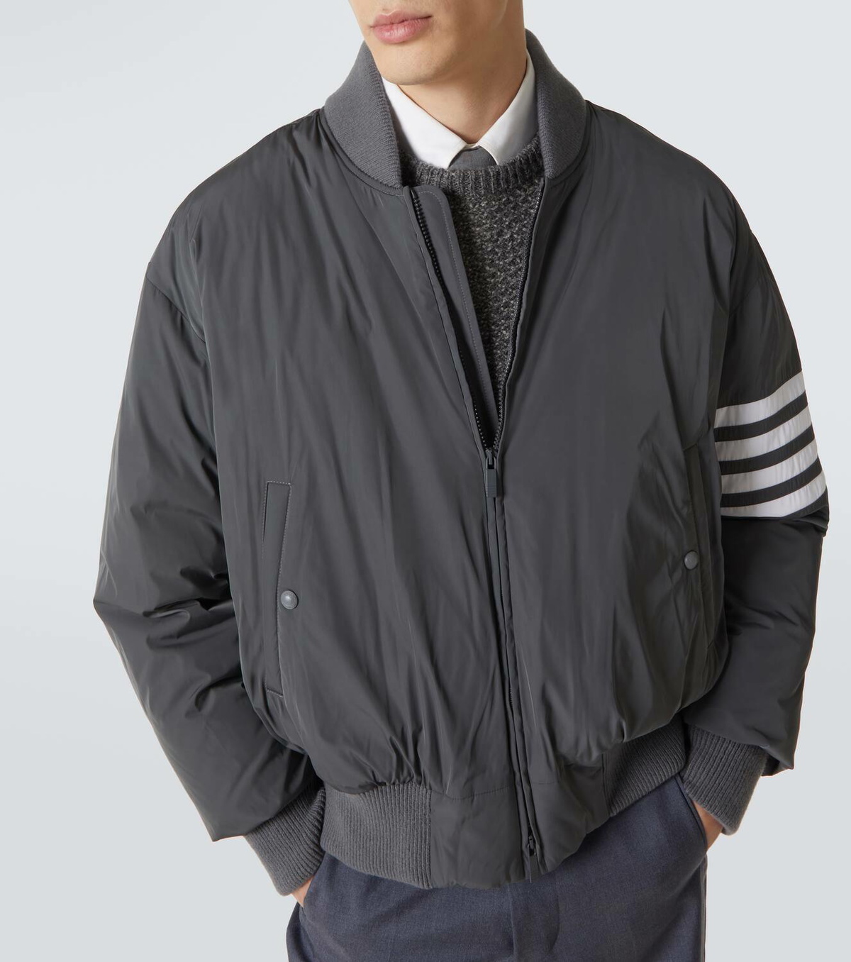 Thom Browne 4-Bar bomber jacket