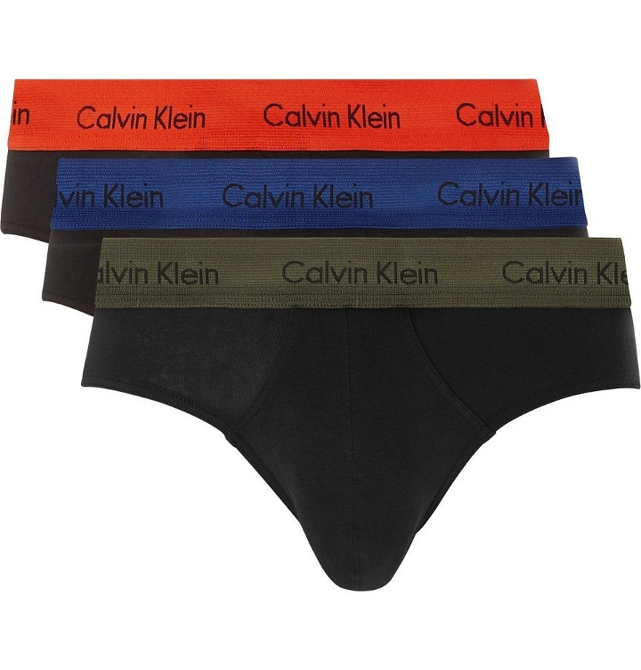 Photo: Calvin Klein Underwear - Three-Pack Stretch-Cotton Briefs - Men - Black