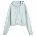 Auralee Men's High Twist Zip Hoodie in Pale Blue