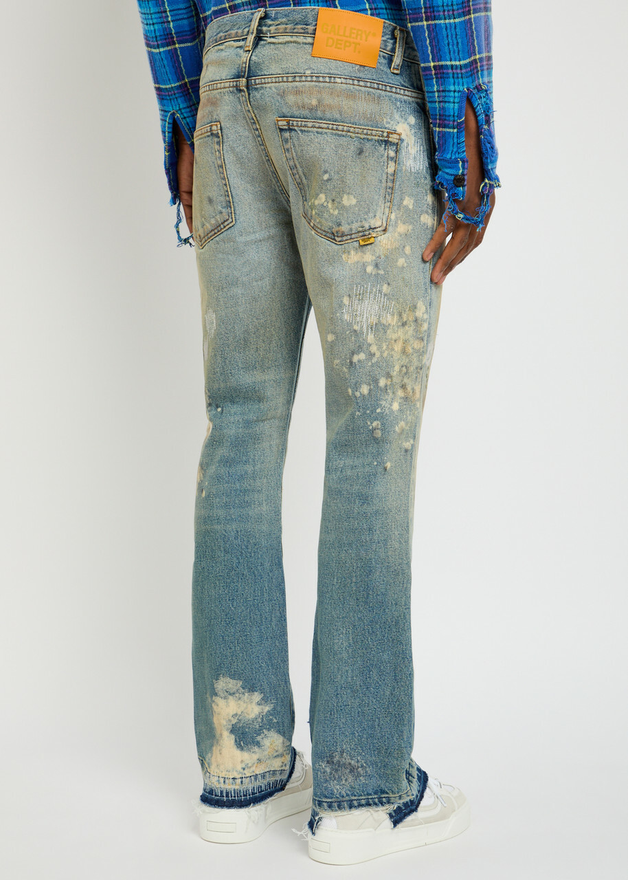 Gallery Dept. Greased 646 Flared-leg Jeans Indigo