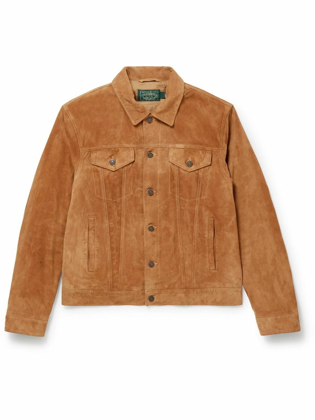 Photo: Polo Ralph Lauren - Polo Country Logo-Print Suede Jacket - Brown