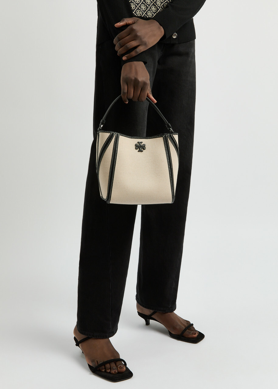 Tory Burch McGraw Canvas Bucket bag - Natural - One Size