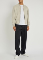 Boss X David Beckham Milo Suede Bomber Jacket Beige