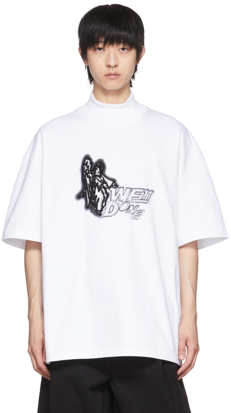 Photo: We11done White Cotton T-Shirt