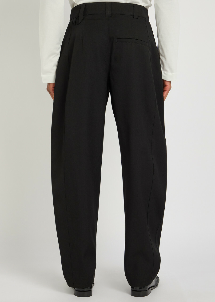 Jacquemus Le Pantalon Oranger Wool Trousers Black
