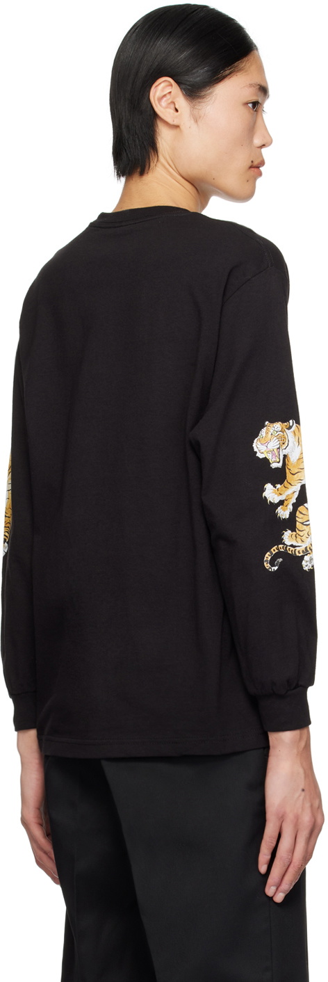 WACKO MARIA Black Embroidered Long Sleeve T-Shirt Wacko Maria