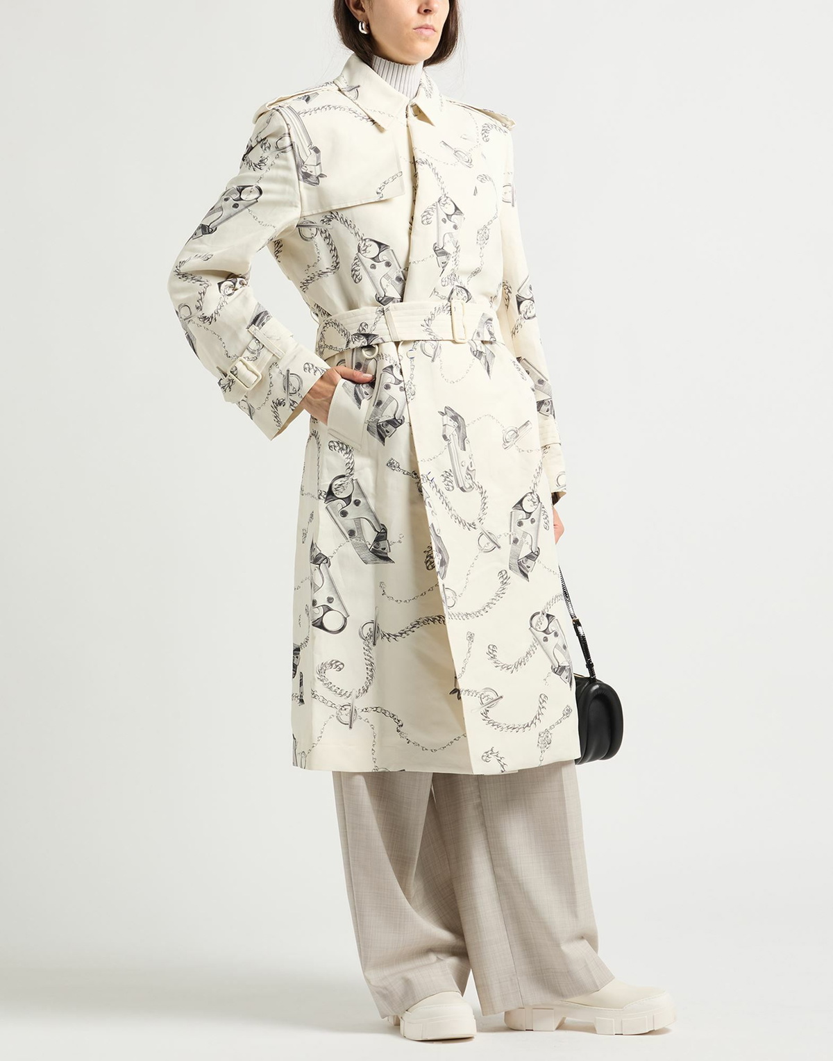 Burberry Womens Overcoat & Trench Coat Ivory