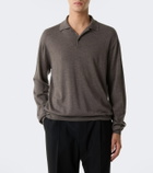 The Row Blainy wool and cashmere polo sweater
