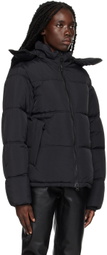 The Very Warm Black Hooded Puffer Jacket