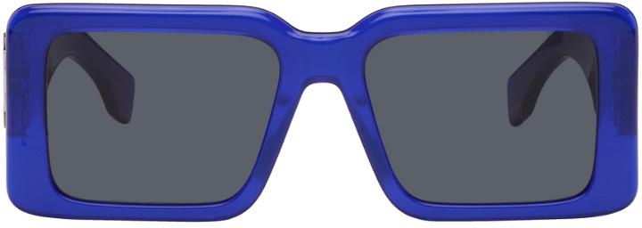 Photo: Marcelo Burlon County of Milan Blue Sicomoro Sunglasses