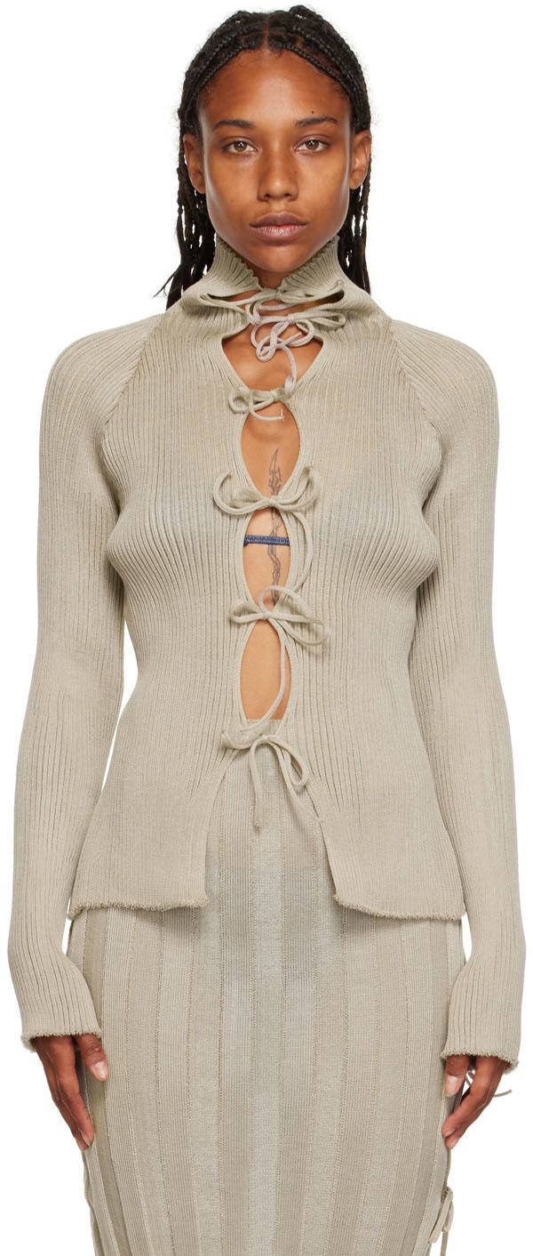 a. roege hove Beige Emma Cardigan a. roege hove