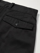 nanamica - Pleated Cotton-Blend Twill Trousers - Black