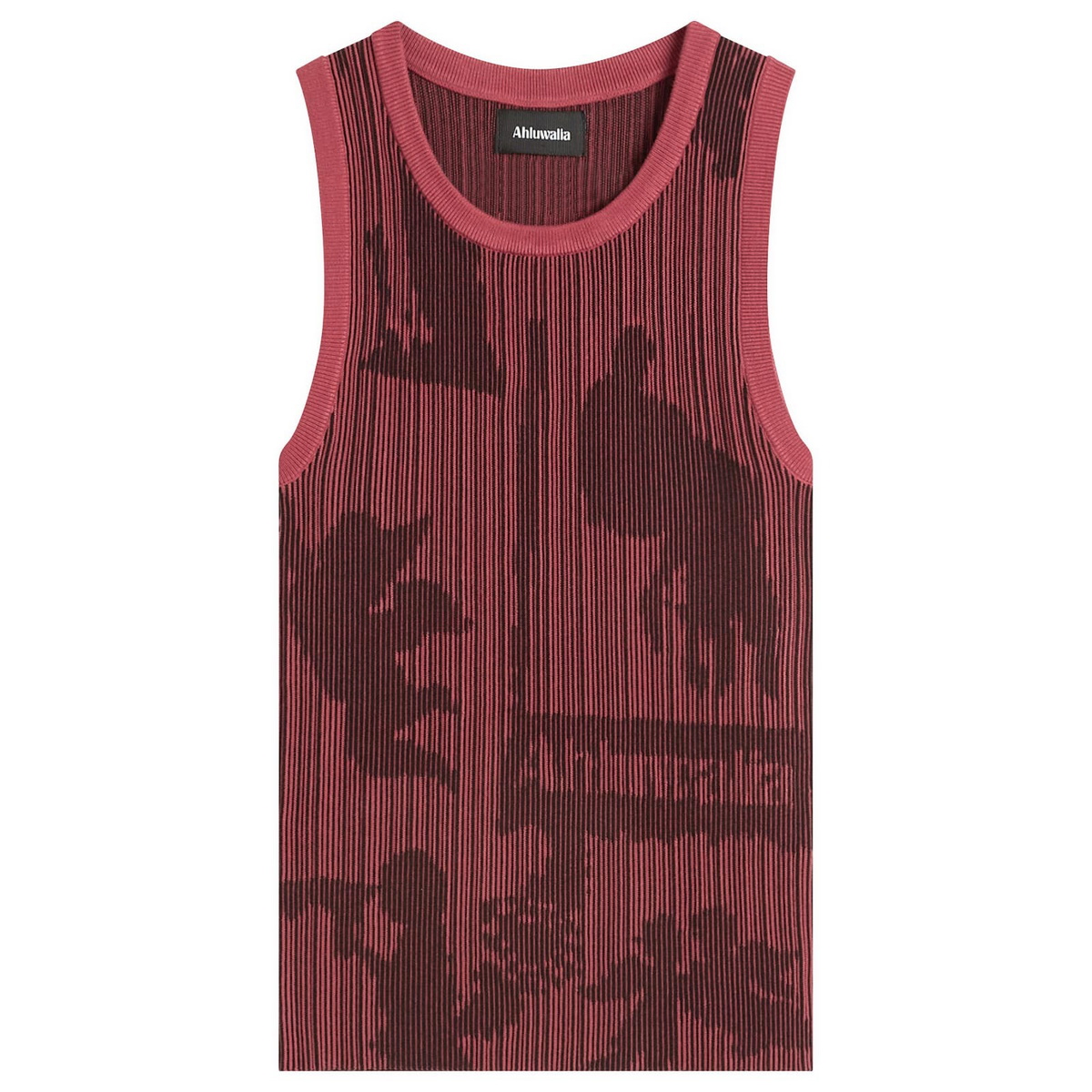 Ahluwalia Women's Seydou Knitted Vest in Rust/Brown