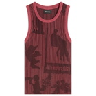 Ahluwalia Women's Seydou Knitted Vest in Rust/Brown