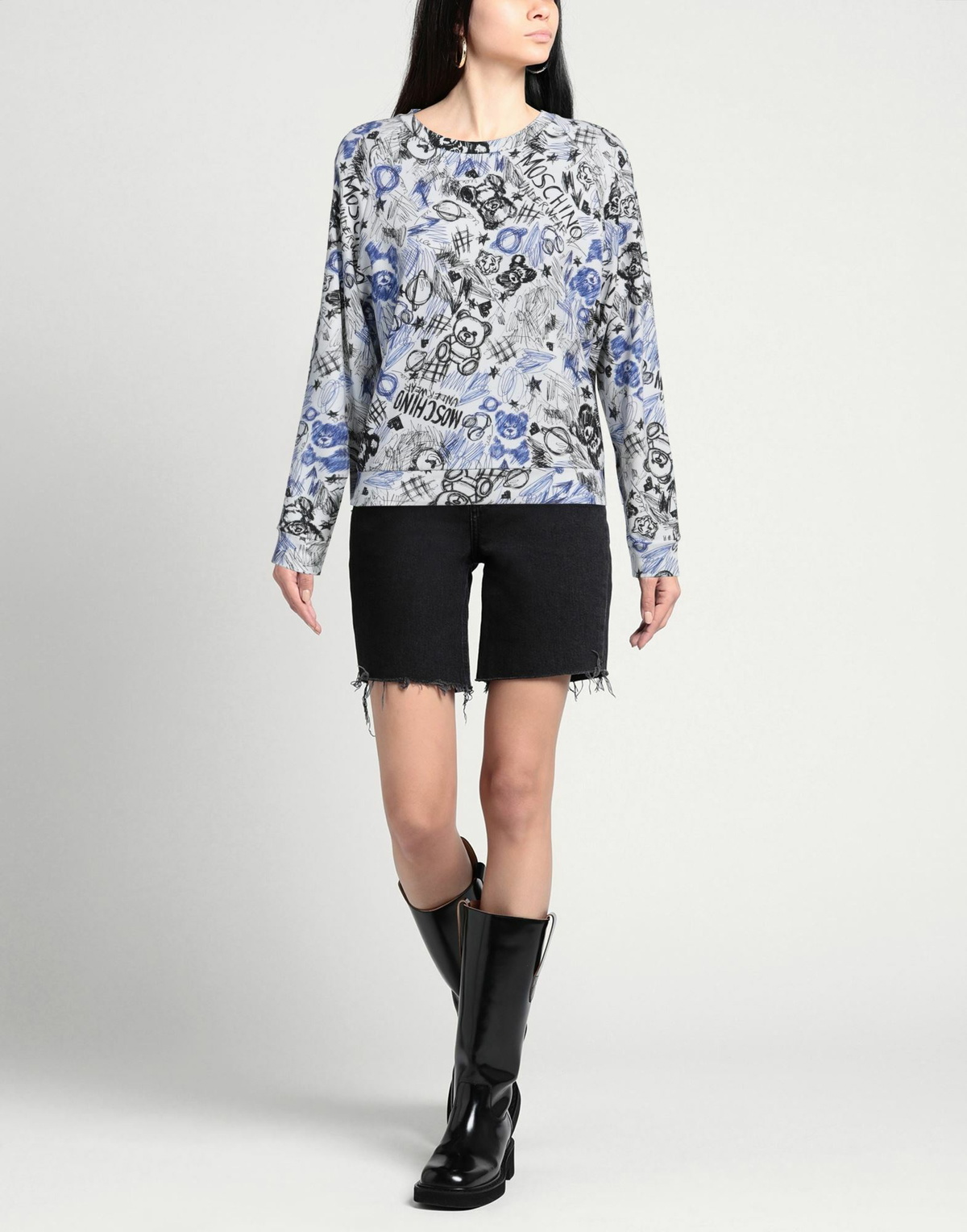 Moschino Womens Sweatshirt in White