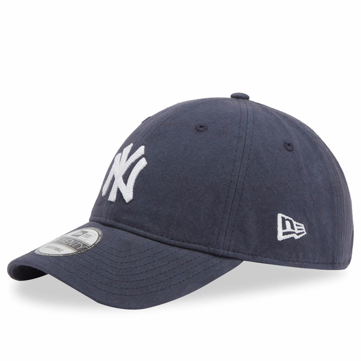 Photo: New Era NY Yankees Canvas 9Twenty Adjustable Cap in Navy 