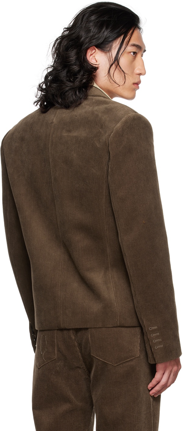 DRAE SSENSE Exclusive Brown Single-Breasted Blazer