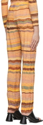 PERVERZE Orange Cotton Lounge Pants