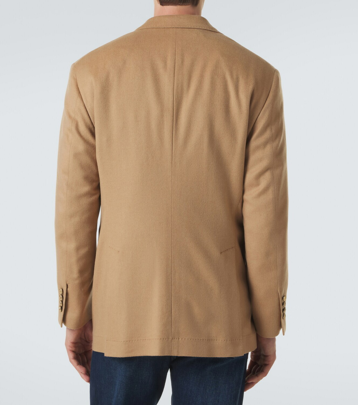 Brunello Cucinelli Camel hair double-breasted suit jacket