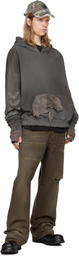 Alexander Digenova Khaki Underground Repair Jeans