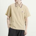 Needles Men's Pique Polo in Beige