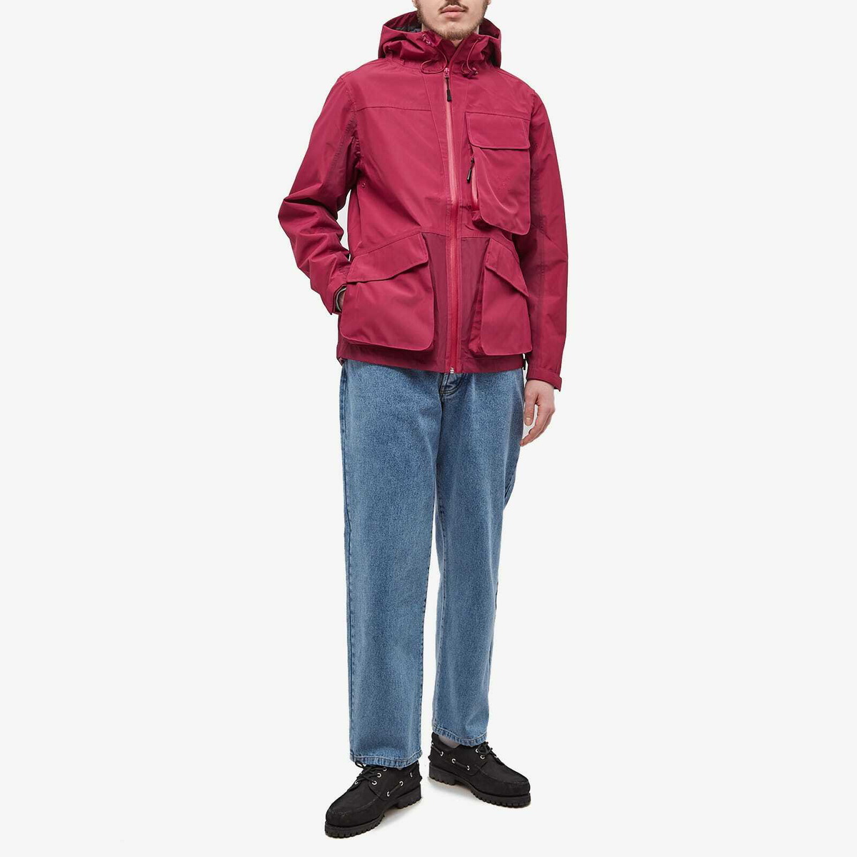 Pop Trading Company Men's Big Pocket Jacket in Raspberry Pop