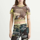 Ottolinger Women's Mesh Otto T-Shirt in Morph Camo