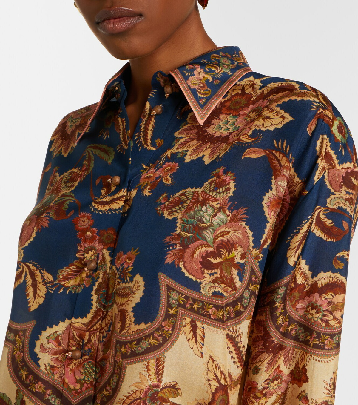 Zimmermann Aster printed silk shirt