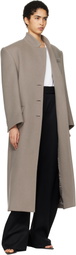 The Attico Gray Long Coat