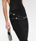 Aya Muse - Excelle embellished halterneck maxi dress