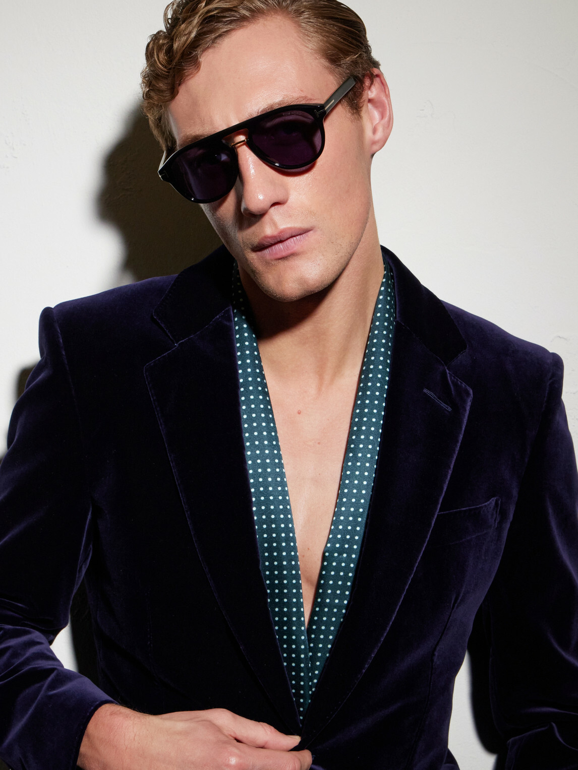 TOM FORD - Icon Aviator-Style Acetate Sunglasses - Blue