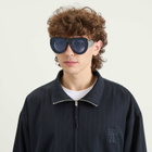 Loewe Eyewear Paula's Ibiza Pilot Sunglasses in Black/Blue 