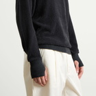 Goldwin Men's Mesh Pile Crew Sweatshirt in Wolf Gray
