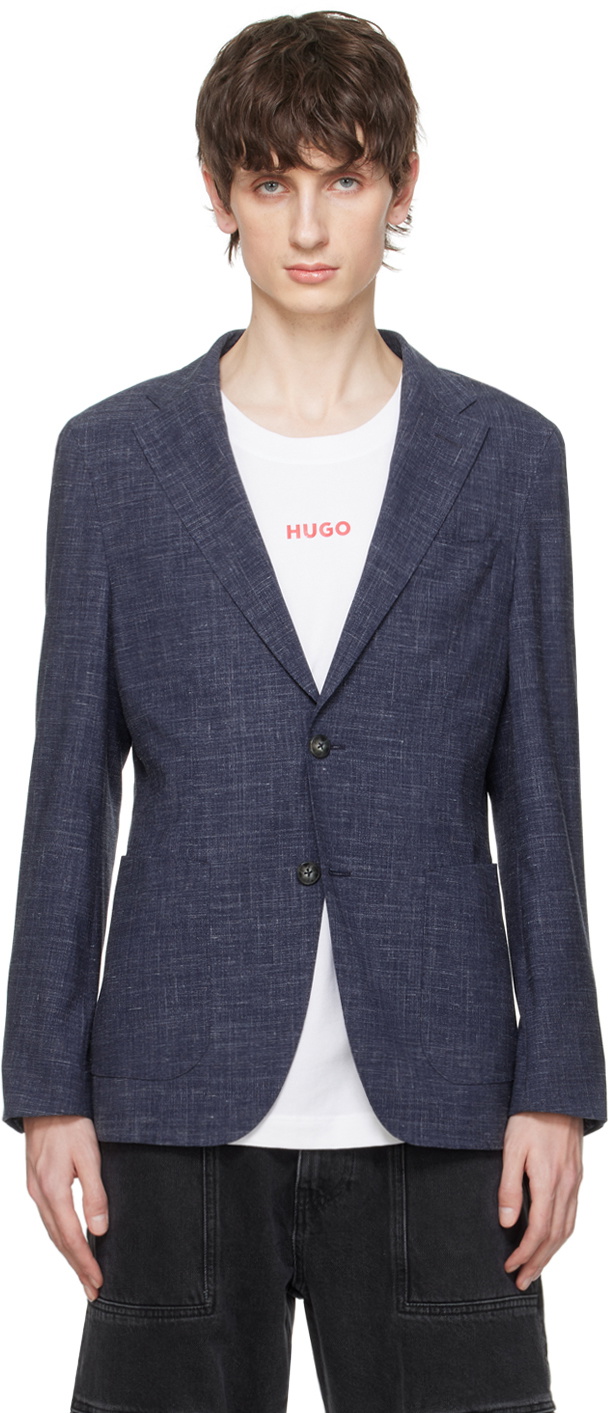 BOSS Blue Slim-Fit Blazer BOSS