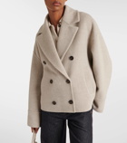 Brunello Cucinelli Cropped wool and cashmere coat