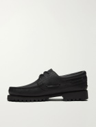 Timberland - Authentic 3-Eye Lug Full-Grain Leather Boat Shoes - Black