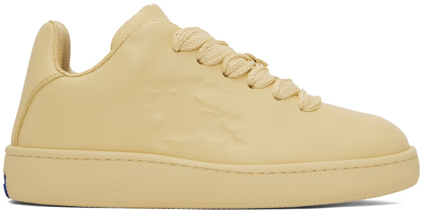 Photo: Burberry Yellow Leather Box Sneakers