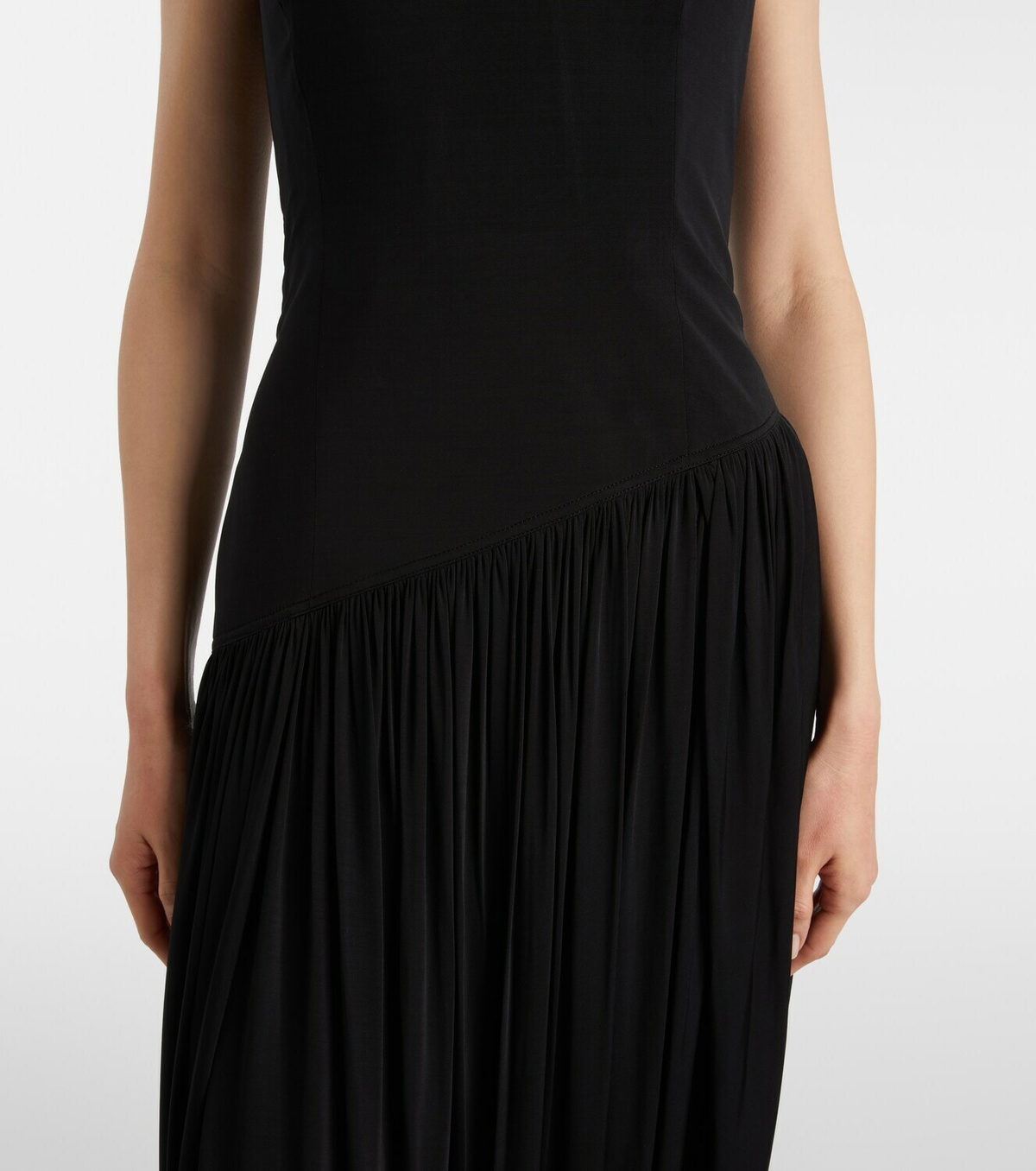 Ferragamo Draped bustier dress