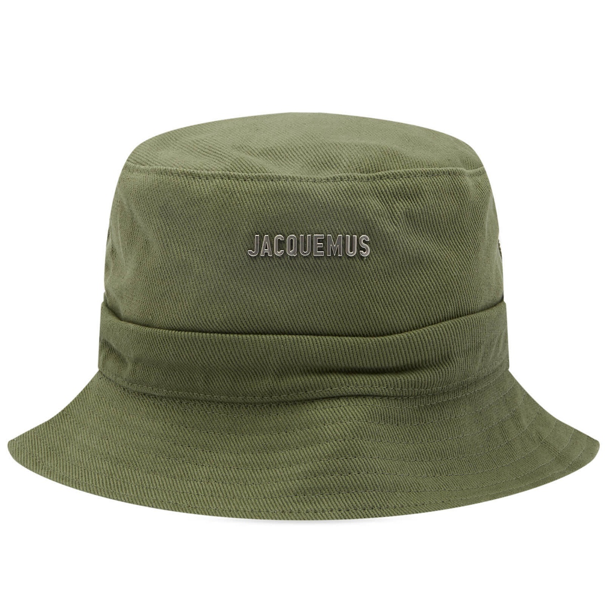 Jacquemus Men's Logo Bucket Hat in Khaki Jacquemus